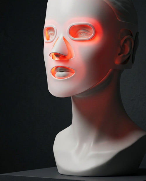 White Jade red light mask three-quarter