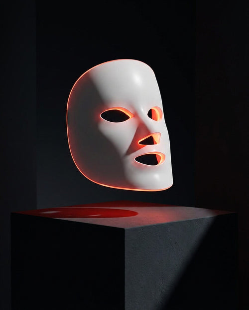 White Jade red light mask as design object